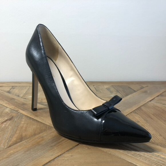 Nine West Black Heel with Patent Leather Toe - Picture 6 of 7
